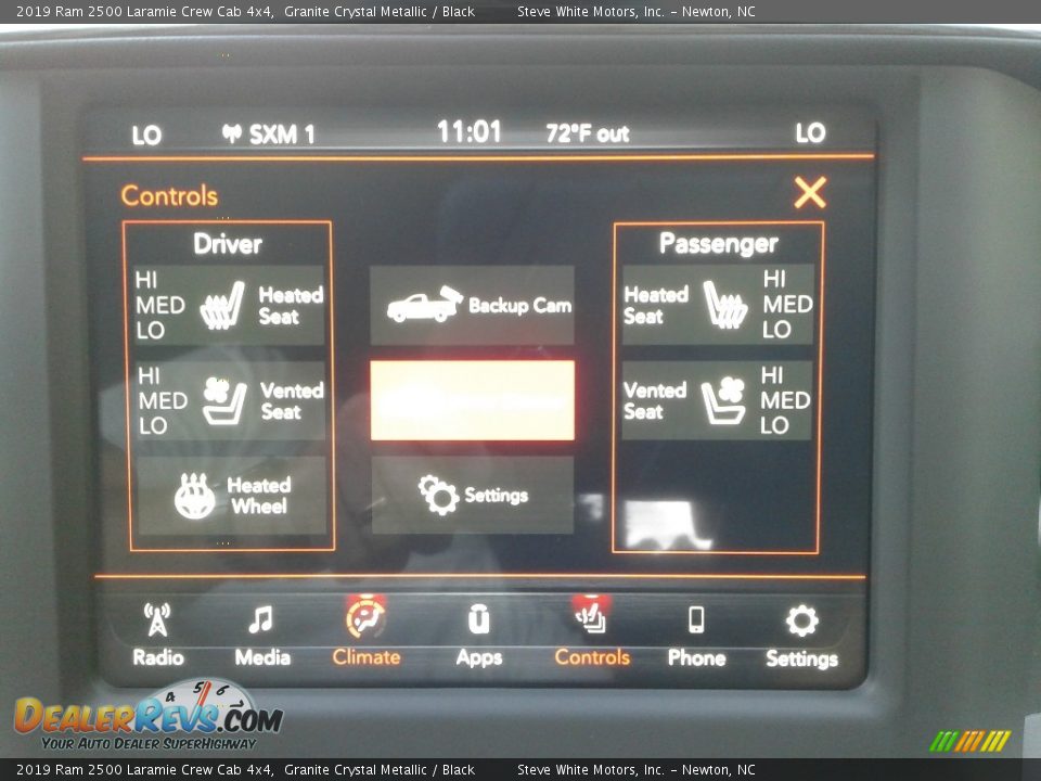 Controls of 2019 Ram 2500 Laramie Crew Cab 4x4 Photo #24