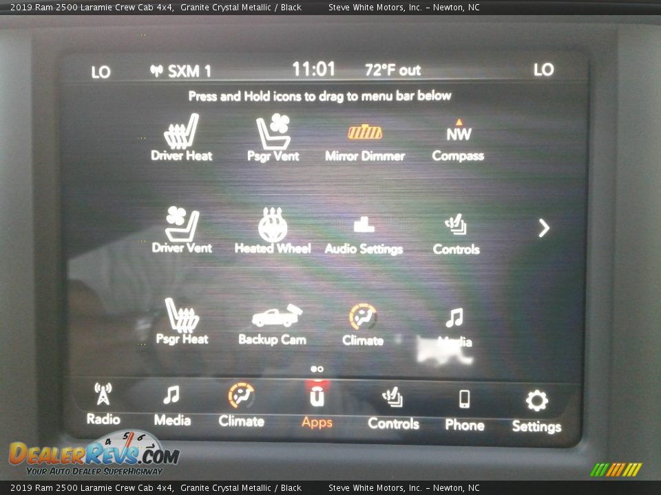 Controls of 2019 Ram 2500 Laramie Crew Cab 4x4 Photo #25