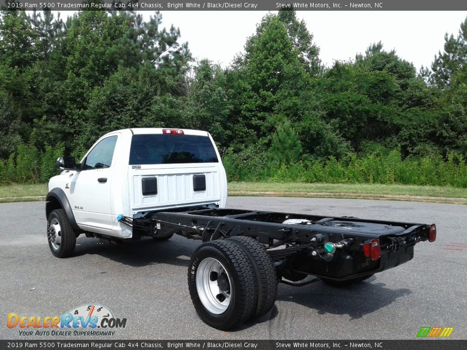 2019 Ram 5500 Tradesman Regular Cab 4x4 Chassis Bright White / Black/Diesel Gray Photo #8