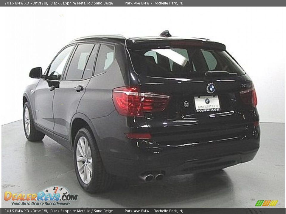 2016 BMW X3 xDrive28i Black Sapphire Metallic / Sand Beige Photo #2