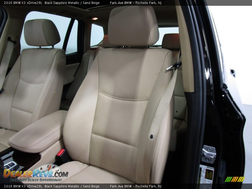 2016 BMW X3 xDrive28i Black Sapphire Metallic / Sand Beige Photo #9