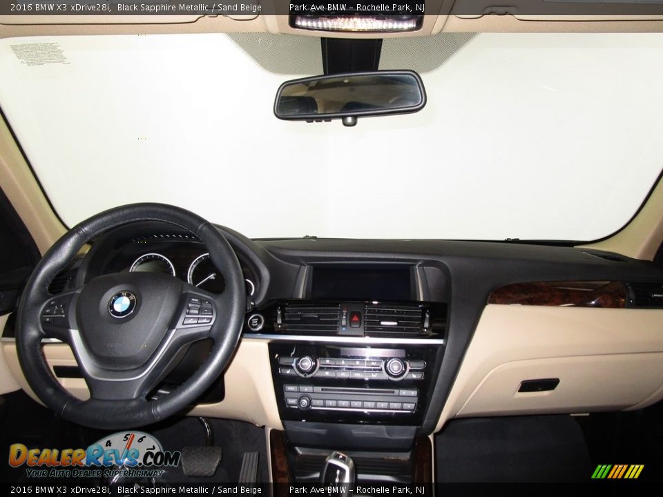 2016 BMW X3 xDrive28i Black Sapphire Metallic / Sand Beige Photo #22