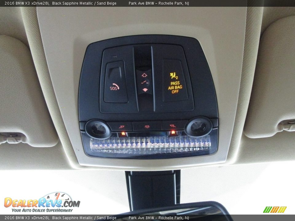 2016 BMW X3 xDrive28i Black Sapphire Metallic / Sand Beige Photo #27