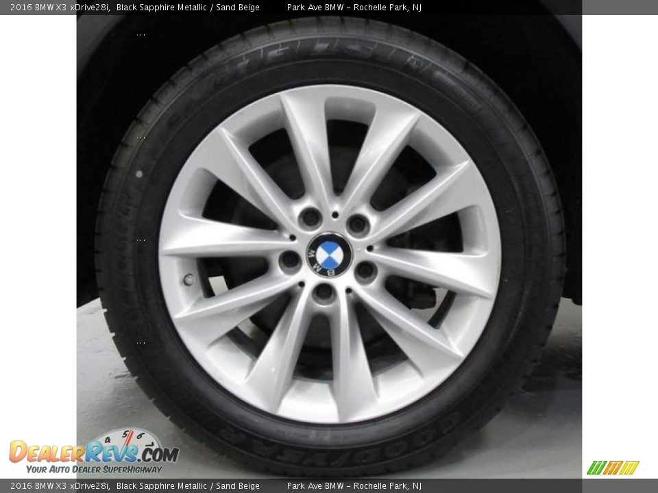 2016 BMW X3 xDrive28i Black Sapphire Metallic / Sand Beige Photo #29