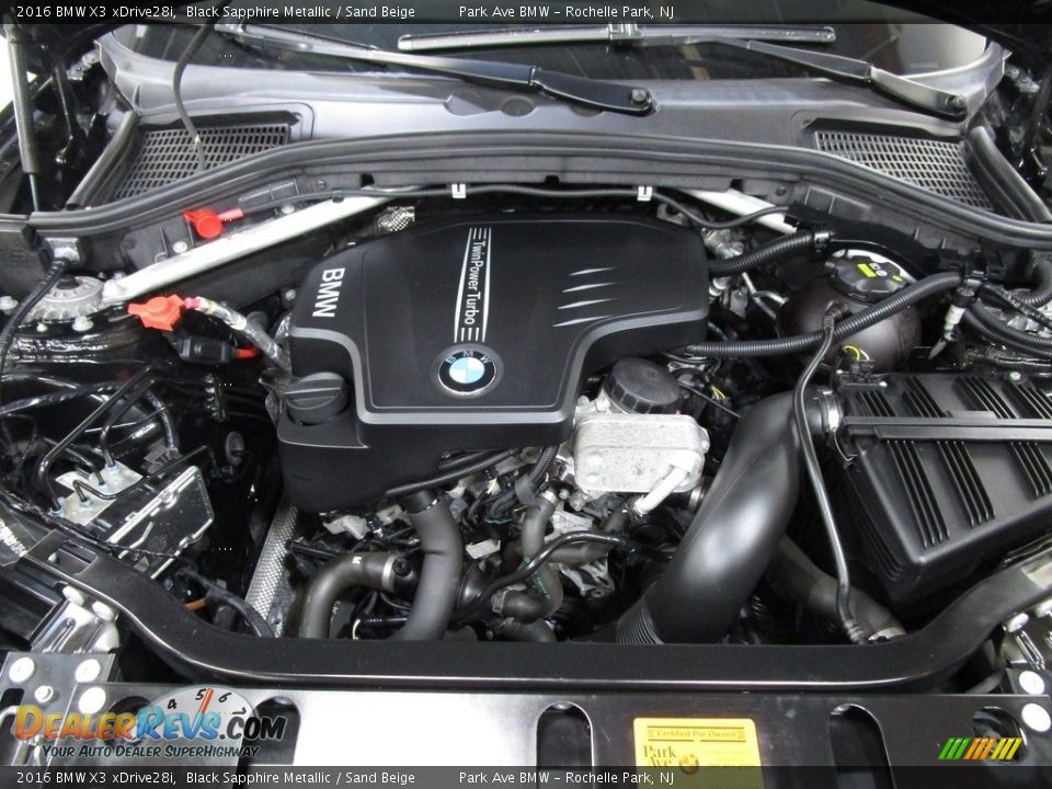 2016 BMW X3 xDrive28i Black Sapphire Metallic / Sand Beige Photo #30