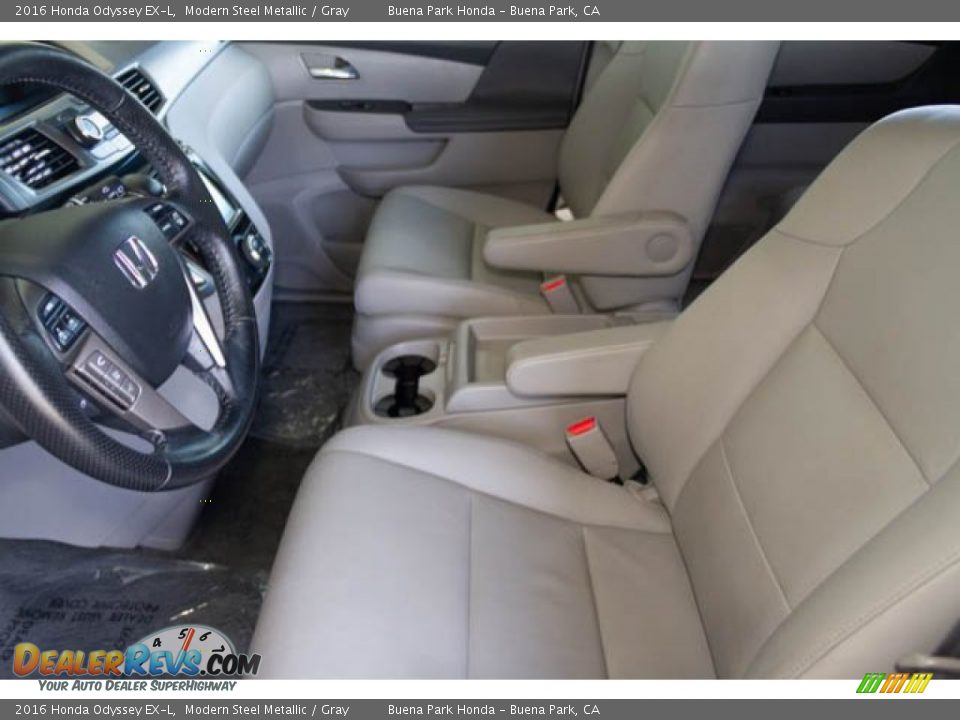 2016 Honda Odyssey EX-L Modern Steel Metallic / Gray Photo #3