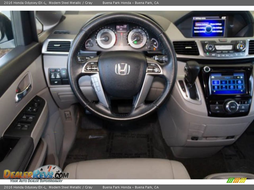2016 Honda Odyssey EX-L Modern Steel Metallic / Gray Photo #5
