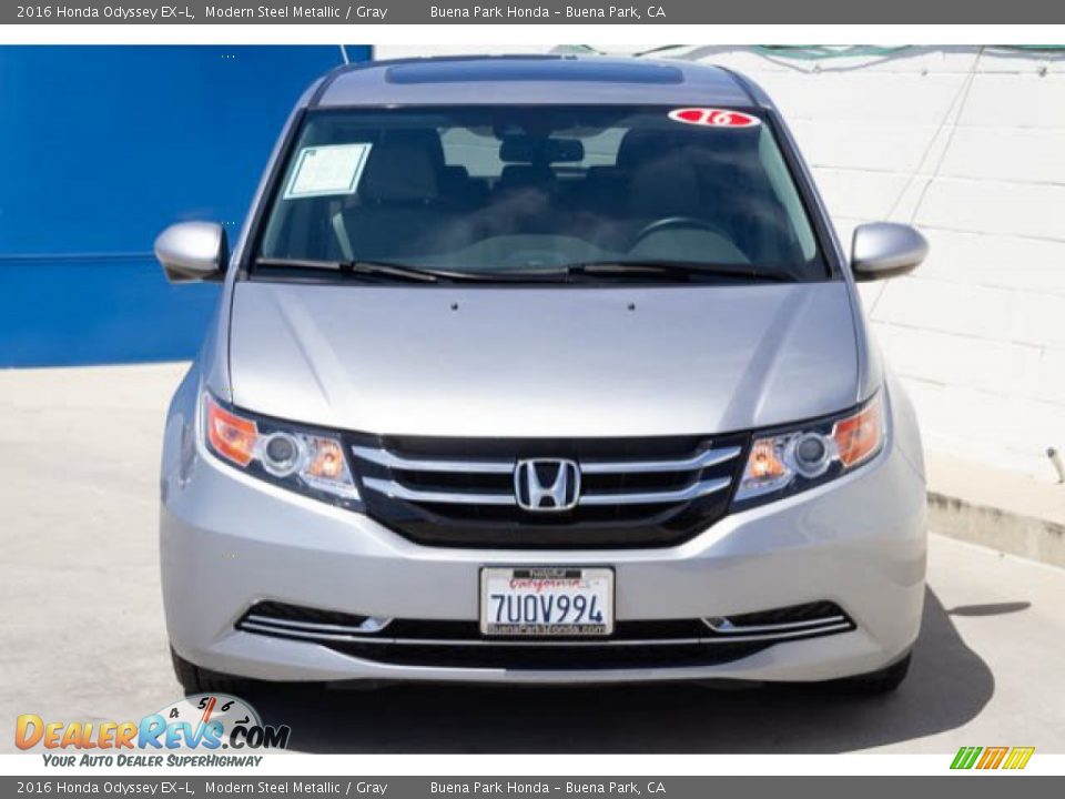 2016 Honda Odyssey EX-L Modern Steel Metallic / Gray Photo #7