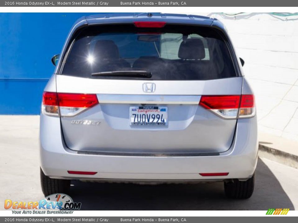 2016 Honda Odyssey EX-L Modern Steel Metallic / Gray Photo #11