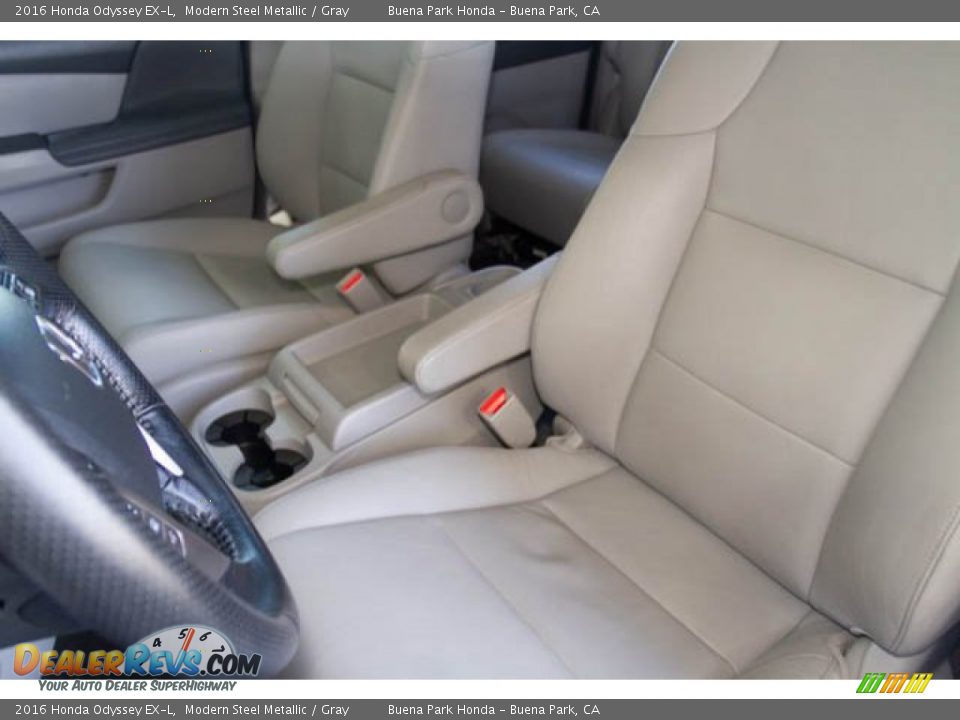 2016 Honda Odyssey EX-L Modern Steel Metallic / Gray Photo #17