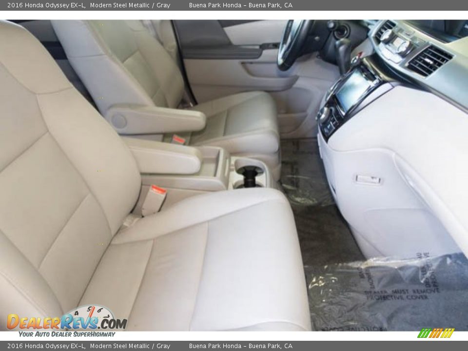 2016 Honda Odyssey EX-L Modern Steel Metallic / Gray Photo #25