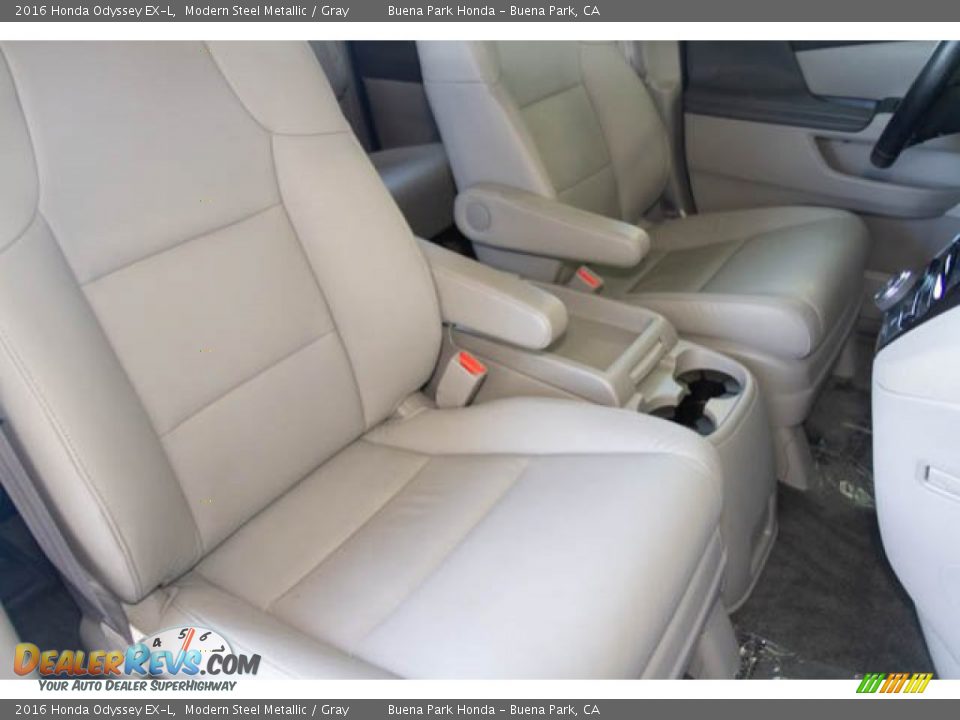 2016 Honda Odyssey EX-L Modern Steel Metallic / Gray Photo #26