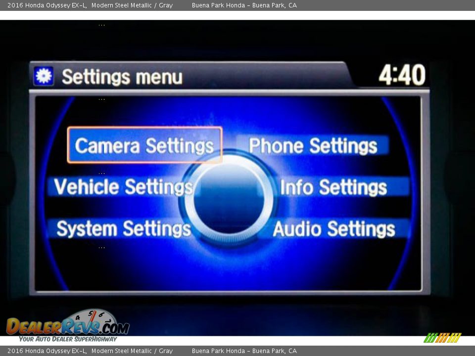 2016 Honda Odyssey EX-L Modern Steel Metallic / Gray Photo #27