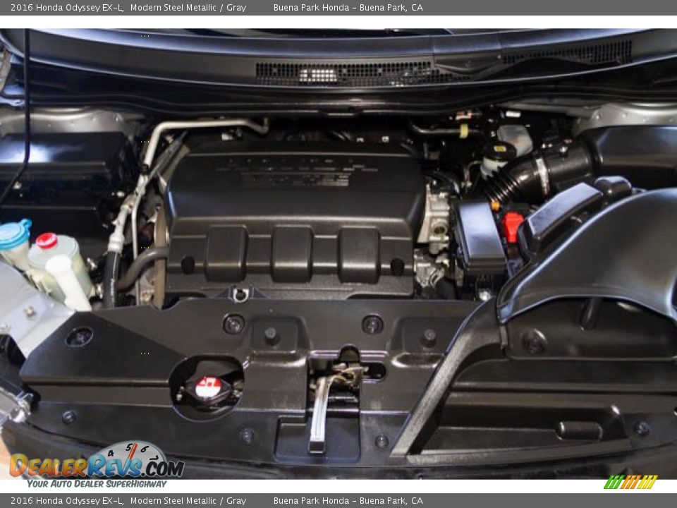 2016 Honda Odyssey EX-L Modern Steel Metallic / Gray Photo #35