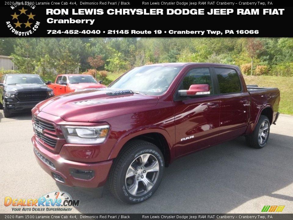 2020 Ram 1500 Laramie Crew Cab 4x4 Delmonico Red Pearl / Black Photo #1