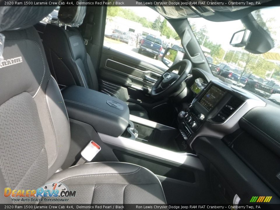 Black Interior - 2020 Ram 1500 Laramie Crew Cab 4x4 Photo #10