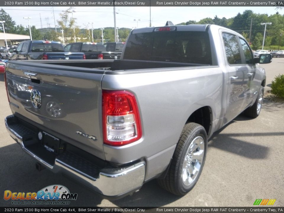 2020 Ram 1500 Big Horn Crew Cab 4x4 Billet Silver Metallic / Black/Diesel Gray Photo #5