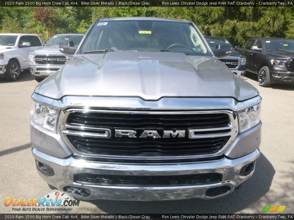 2020 Ram 1500 Big Horn Crew Cab 4x4 Billet Silver Metallic / Black/Diesel Gray Photo #8