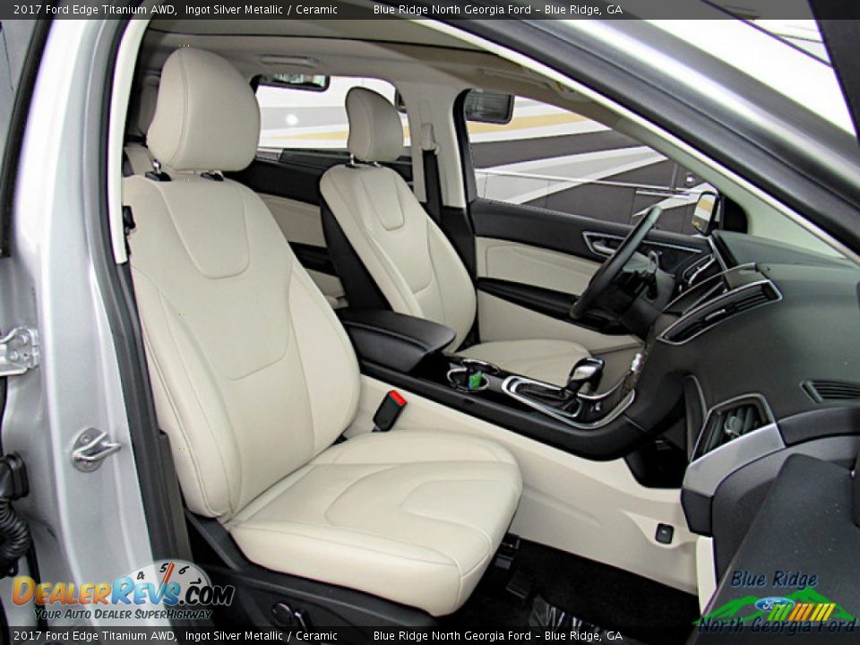 2017 Ford Edge Titanium AWD Ingot Silver Metallic / Ceramic Photo #11