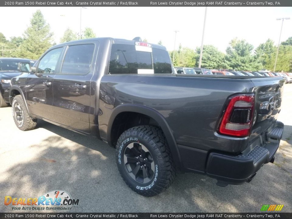 2020 Ram 1500 Rebel Crew Cab 4x4 Granite Crystal Metallic / Red/Black Photo #3