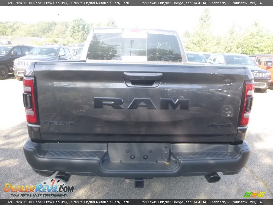 2020 Ram 1500 Rebel Crew Cab 4x4 Granite Crystal Metallic / Red/Black Photo #4