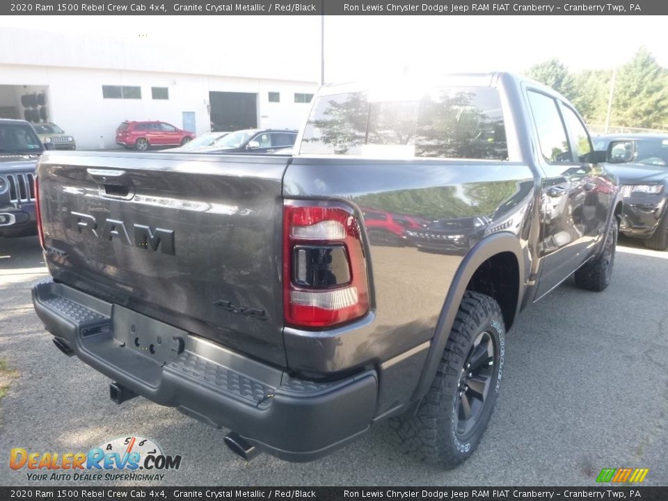 2020 Ram 1500 Rebel Crew Cab 4x4 Granite Crystal Metallic / Red/Black Photo #5