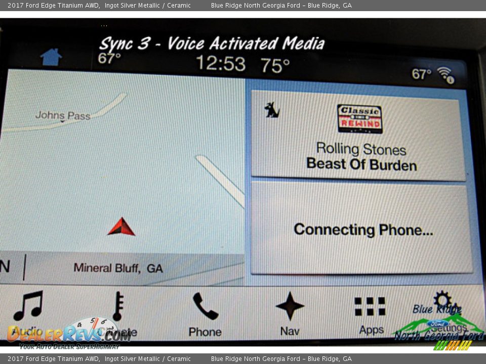 2017 Ford Edge Titanium AWD Ingot Silver Metallic / Ceramic Photo #20