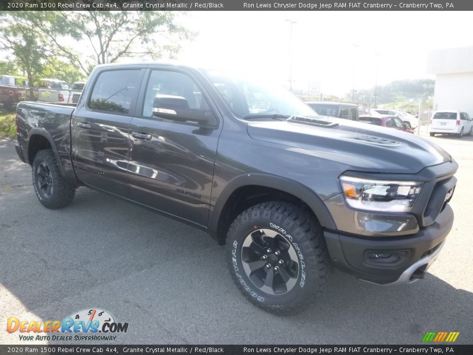 2020 Ram 1500 Rebel Crew Cab 4x4 Granite Crystal Metallic / Red/Black Photo #7