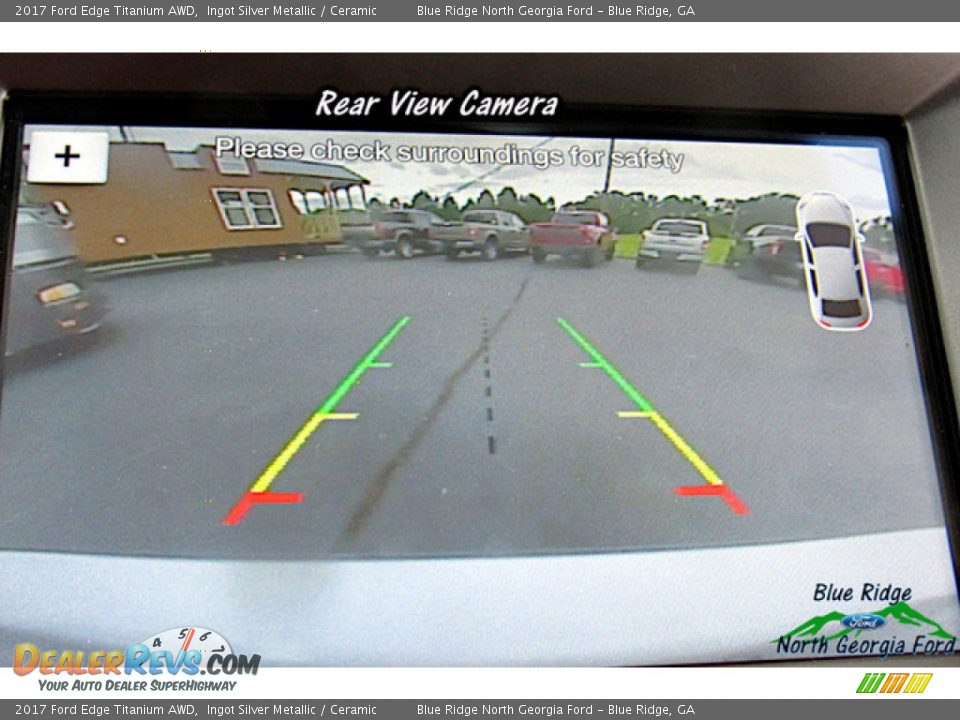 2017 Ford Edge Titanium AWD Ingot Silver Metallic / Ceramic Photo #21