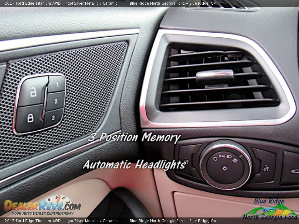 2017 Ford Edge Titanium AWD Ingot Silver Metallic / Ceramic Photo #23