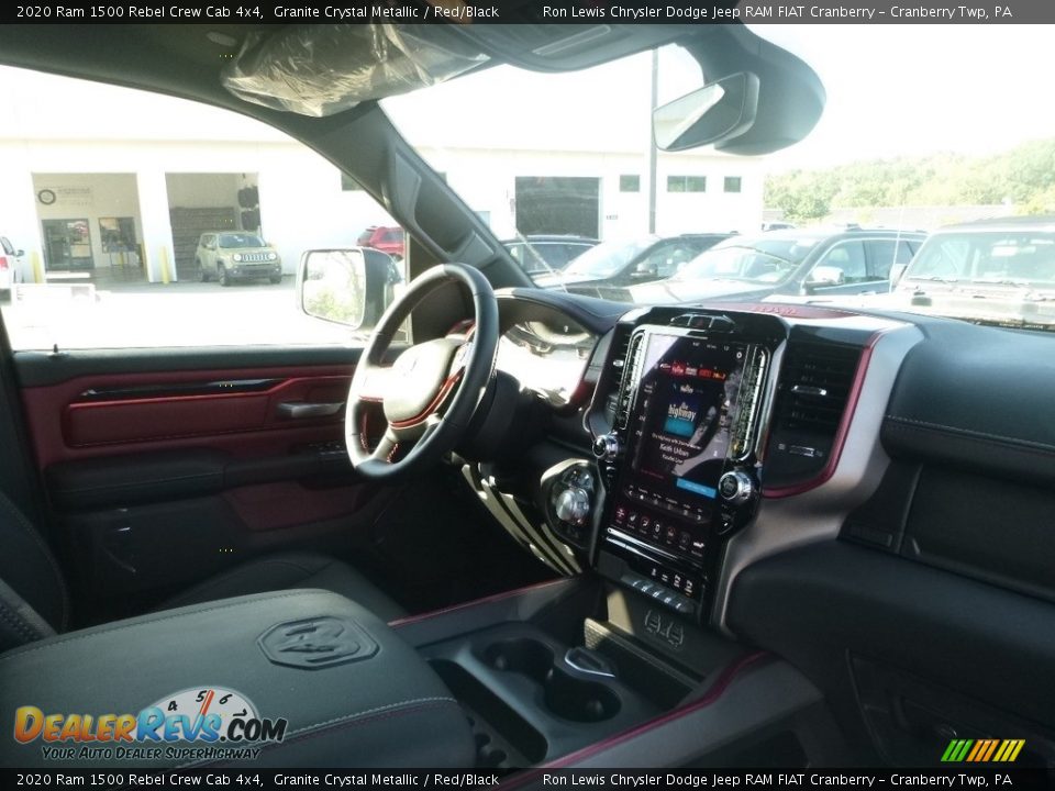 2020 Ram 1500 Rebel Crew Cab 4x4 Granite Crystal Metallic / Red/Black Photo #11