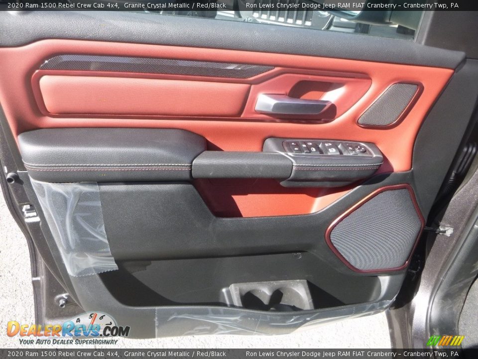 2020 Ram 1500 Rebel Crew Cab 4x4 Granite Crystal Metallic / Red/Black Photo #14