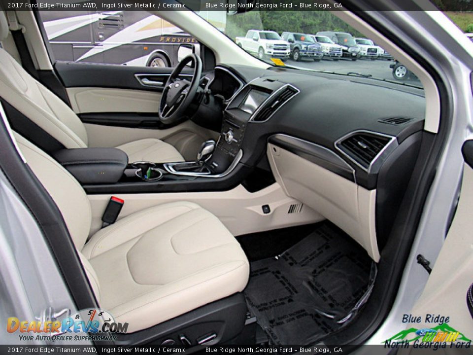 2017 Ford Edge Titanium AWD Ingot Silver Metallic / Ceramic Photo #29