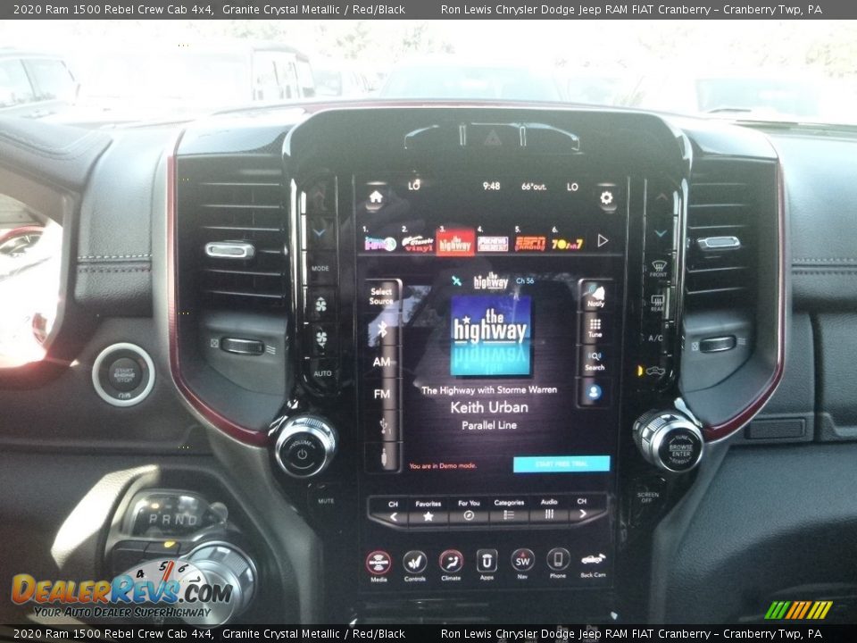 2020 Ram 1500 Rebel Crew Cab 4x4 Granite Crystal Metallic / Red/Black Photo #16