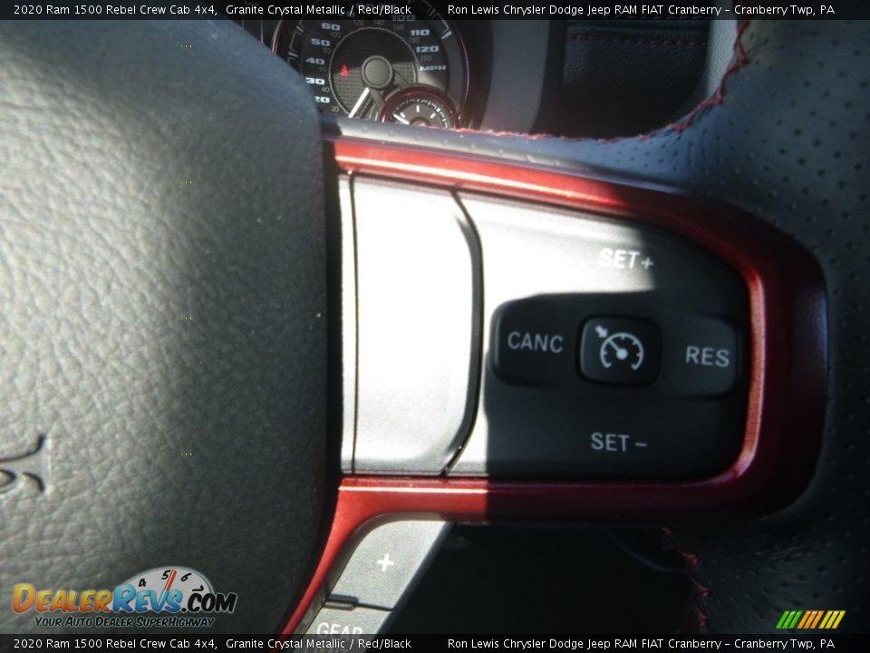 2020 Ram 1500 Rebel Crew Cab 4x4 Granite Crystal Metallic / Red/Black Photo #19
