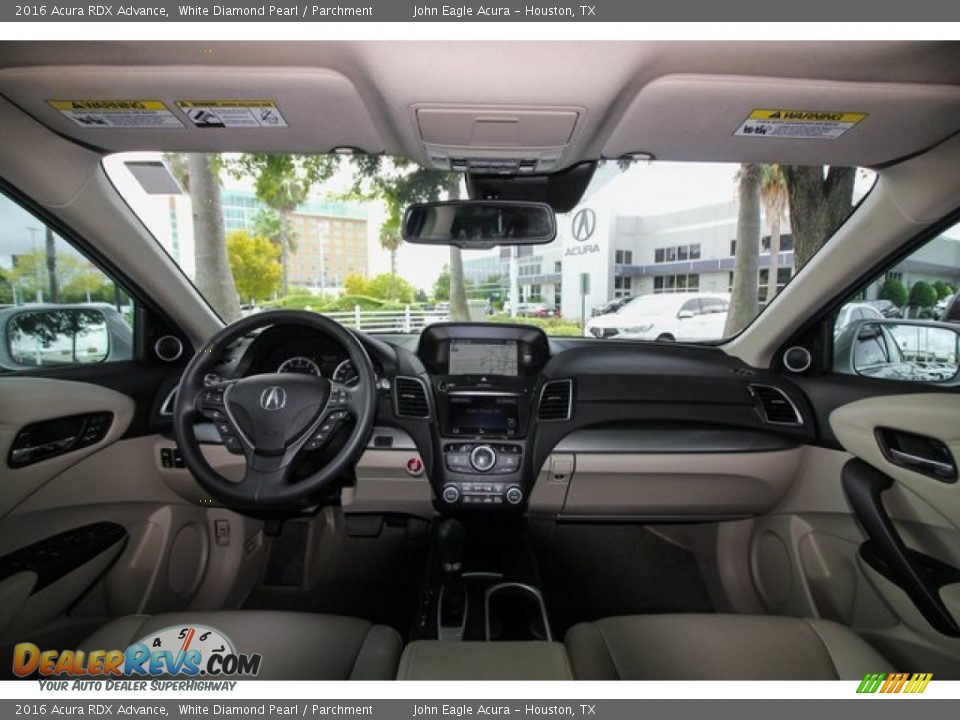 2016 Acura RDX Advance White Diamond Pearl / Parchment Photo #9