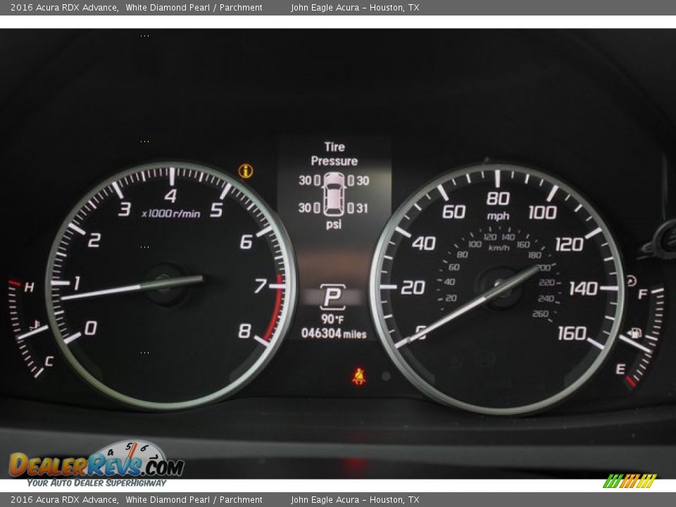 2016 Acura RDX Advance White Diamond Pearl / Parchment Photo #34