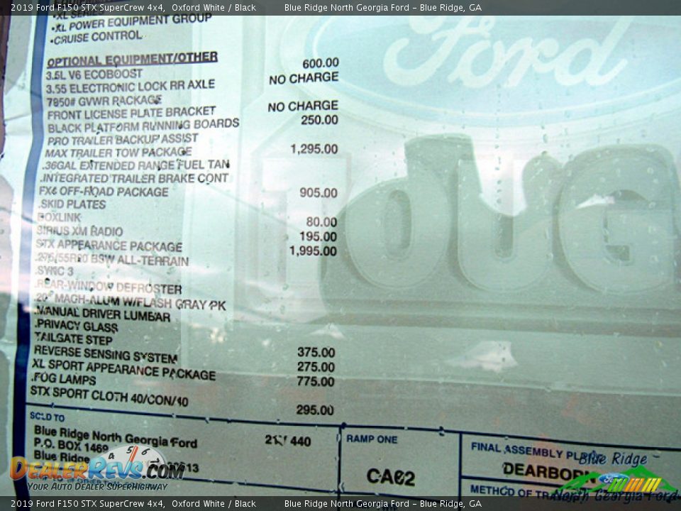 2019 Ford F150 STX SuperCrew 4x4 Oxford White / Black Photo #29