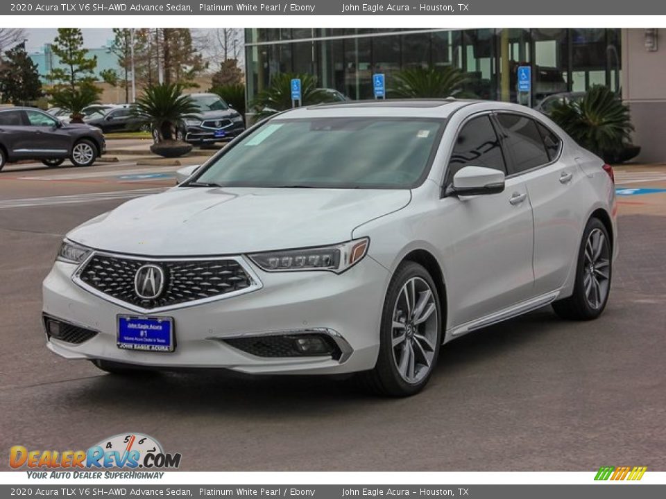 2020 Acura TLX V6 SH-AWD Advance Sedan Platinum White Pearl / Ebony Photo #3