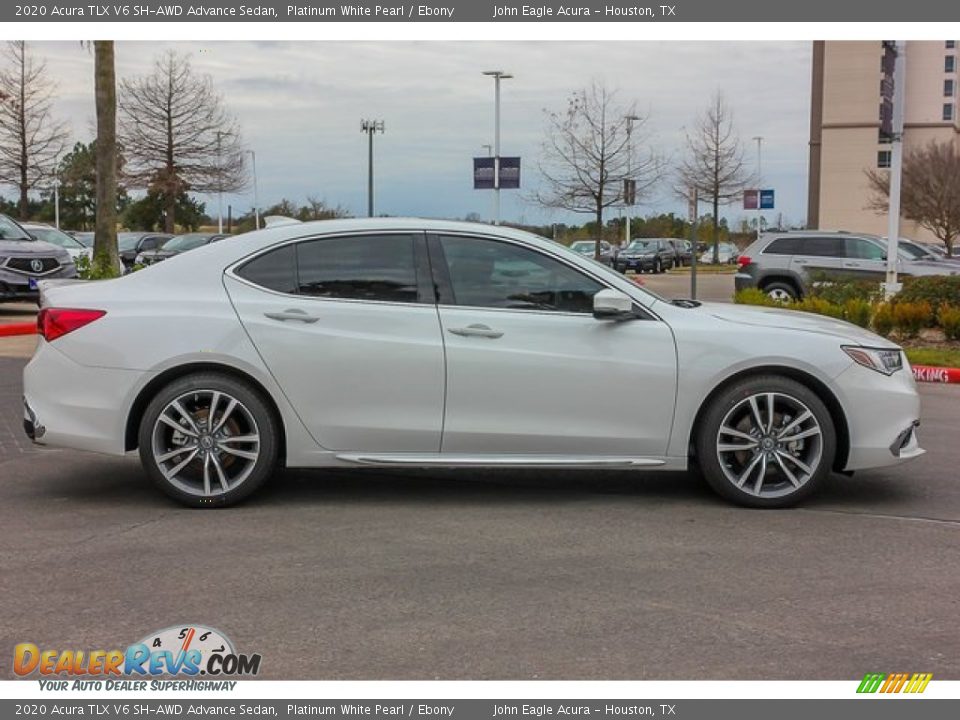 2020 Acura TLX V6 SH-AWD Advance Sedan Platinum White Pearl / Ebony Photo #8