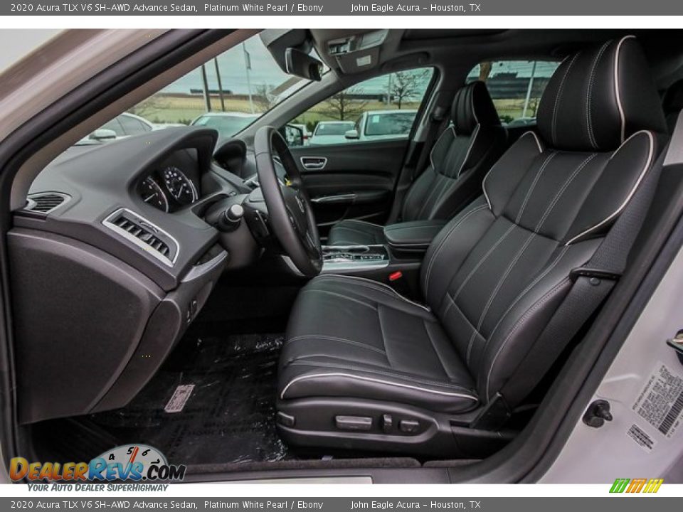 2020 Acura TLX V6 SH-AWD Advance Sedan Platinum White Pearl / Ebony Photo #16