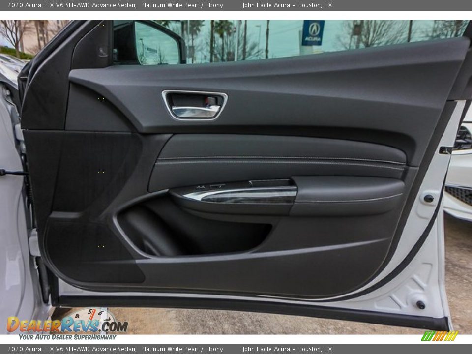 2020 Acura TLX V6 SH-AWD Advance Sedan Platinum White Pearl / Ebony Photo #22