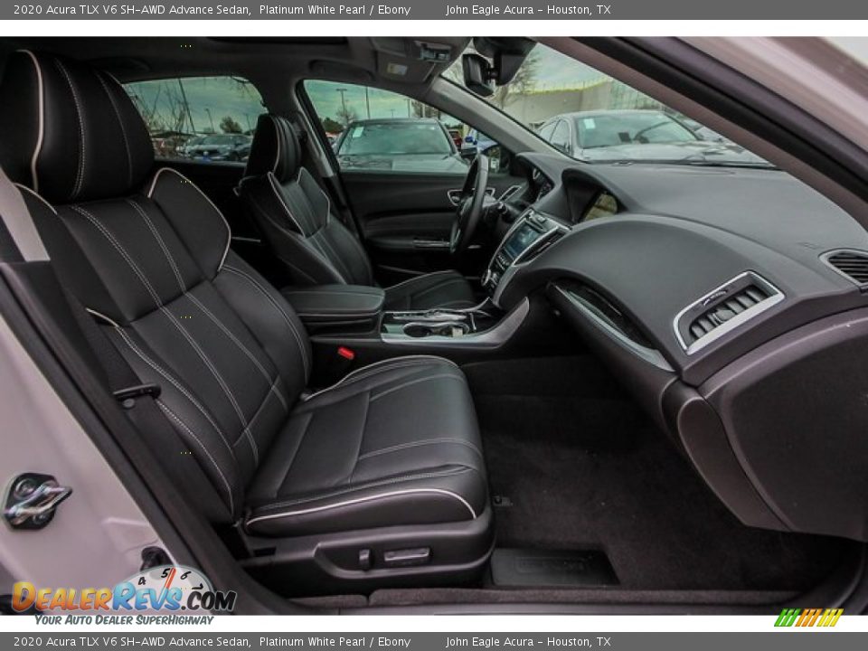 2020 Acura TLX V6 SH-AWD Advance Sedan Platinum White Pearl / Ebony Photo #23