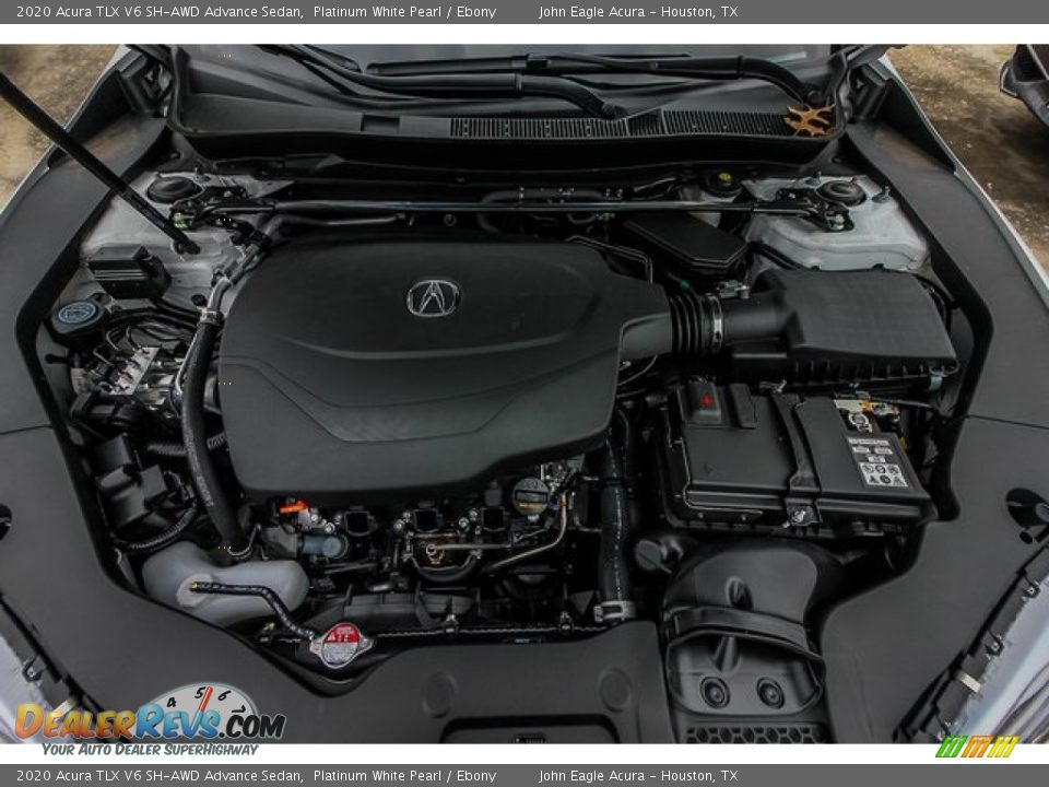 2020 Acura TLX V6 SH-AWD Advance Sedan Platinum White Pearl / Ebony Photo #24