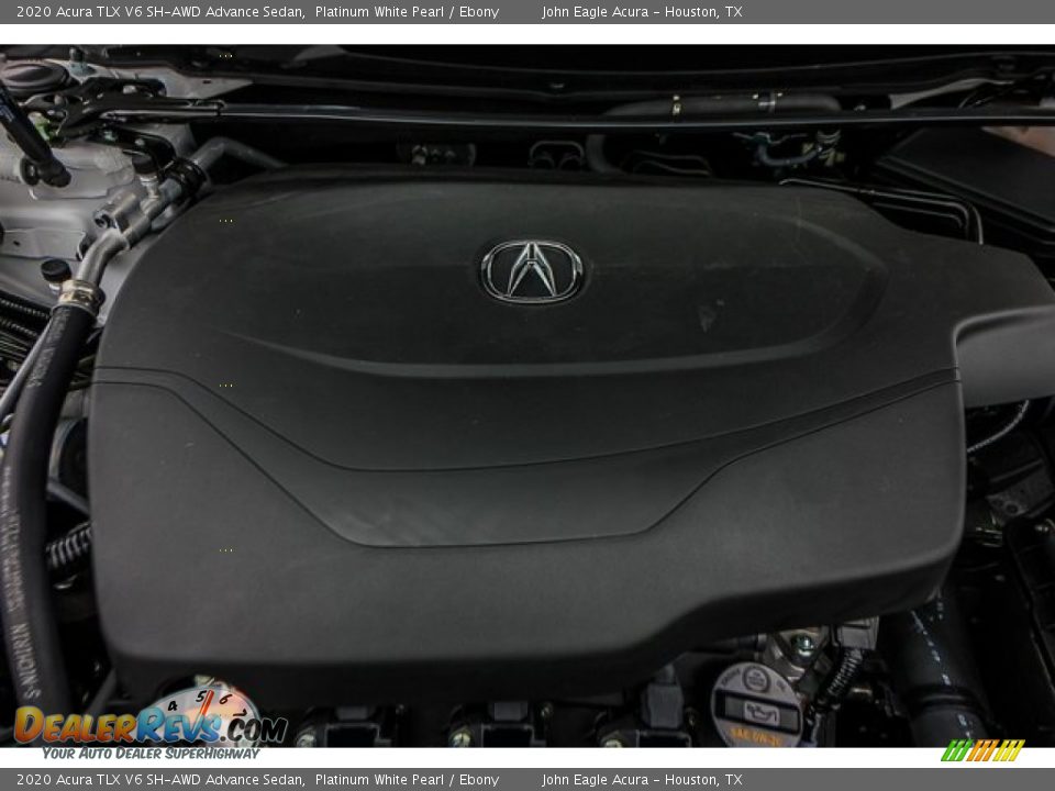 2020 Acura TLX V6 SH-AWD Advance Sedan Platinum White Pearl / Ebony Photo #25