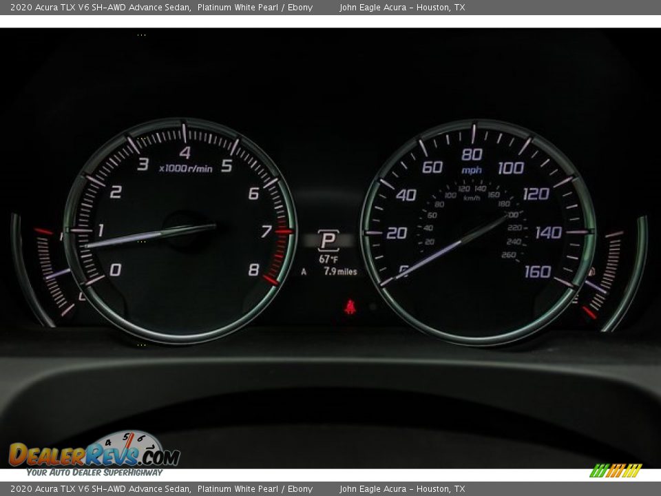 2020 Acura TLX V6 SH-AWD Advance Sedan Platinum White Pearl / Ebony Photo #33