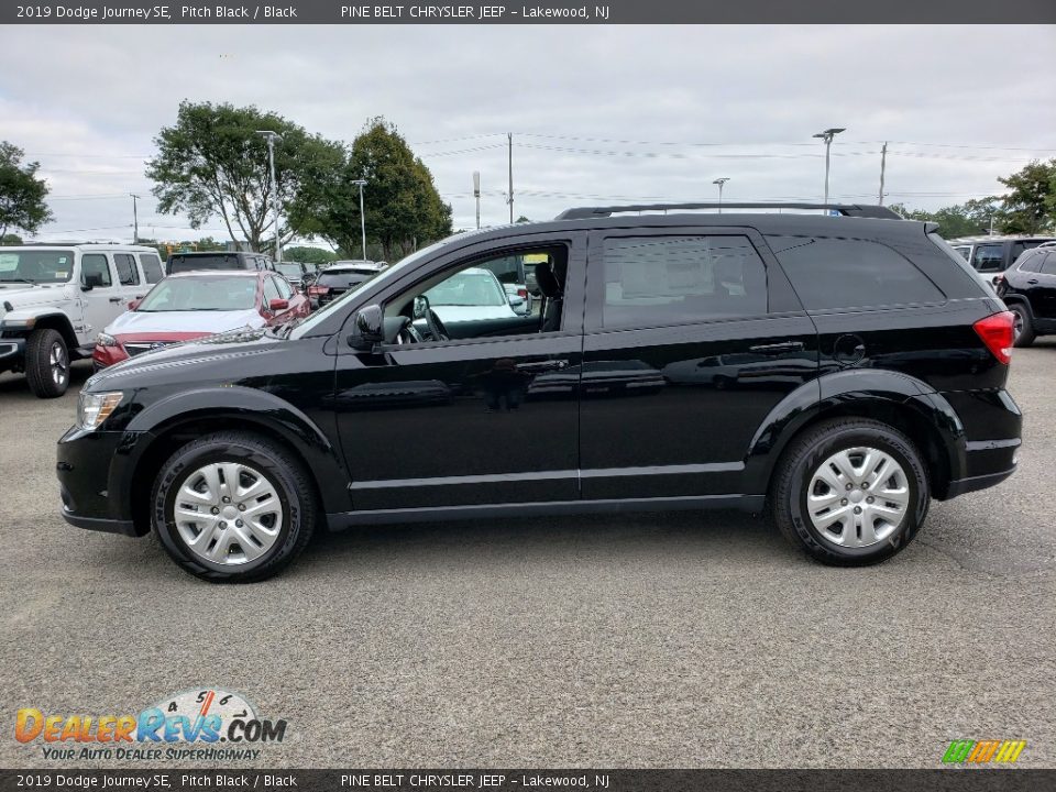 2019 Dodge Journey SE Pitch Black / Black Photo #3