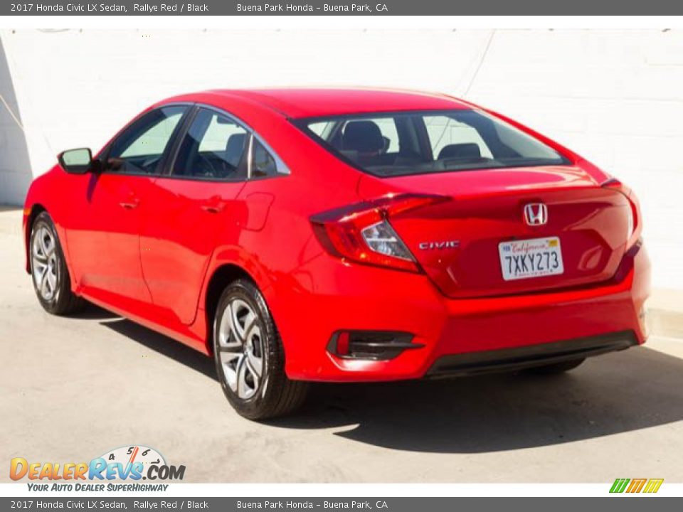 2017 Honda Civic LX Sedan Rallye Red / Black Photo #2