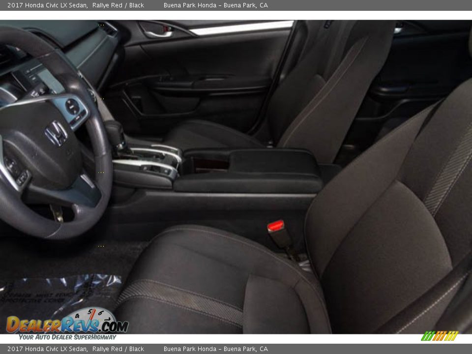 2017 Honda Civic LX Sedan Rallye Red / Black Photo #3
