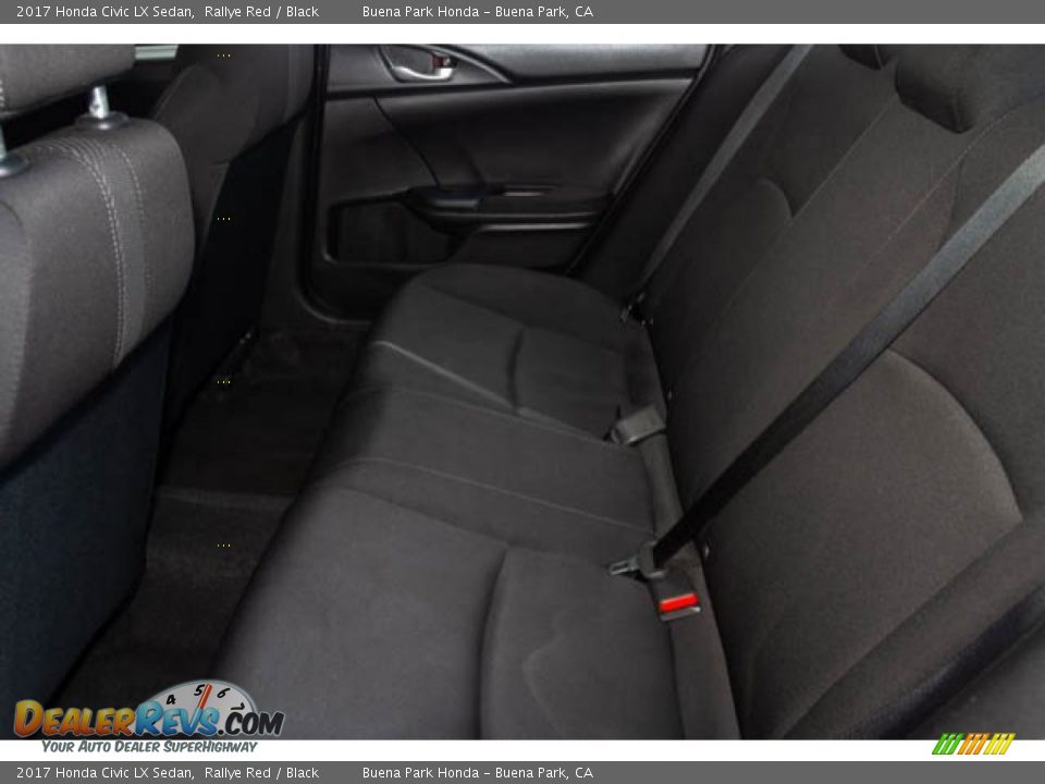 2017 Honda Civic LX Sedan Rallye Red / Black Photo #4